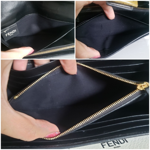 Authentic Pre-owned Fendi Baguette Continental Nappa Flap Wallet - Picture 8 of 14